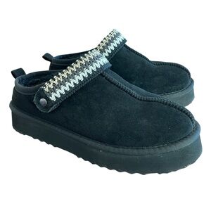 Black Platform Slippers Womens Size 9 Beach by Matisse Mule Comfy Slip-On Shoes